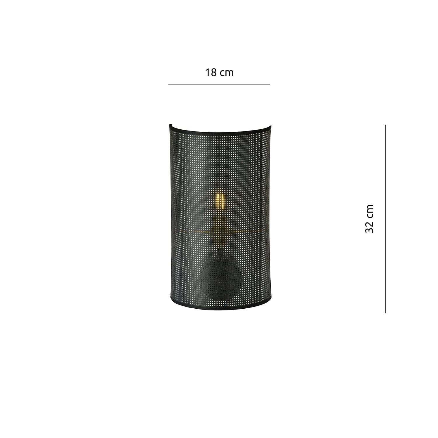 Applique Minimal 1 Luce Aston In Acciaio Nero E Oro in Applique LuceArt - Montecorvino Pugliano, commercioVirtuoso.it
