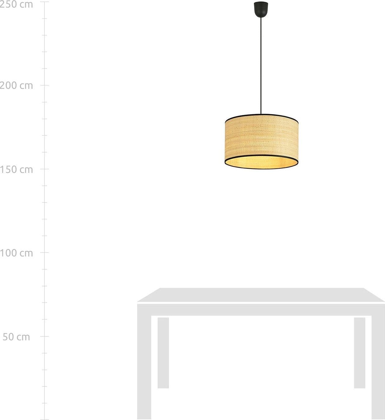 Sospensione Nordica 1 Luce Aston In Acciaio Nero E Rattan in Lampade a sospensione LuceArt - Montecorvino Pugliano, commercioVirtuoso.it