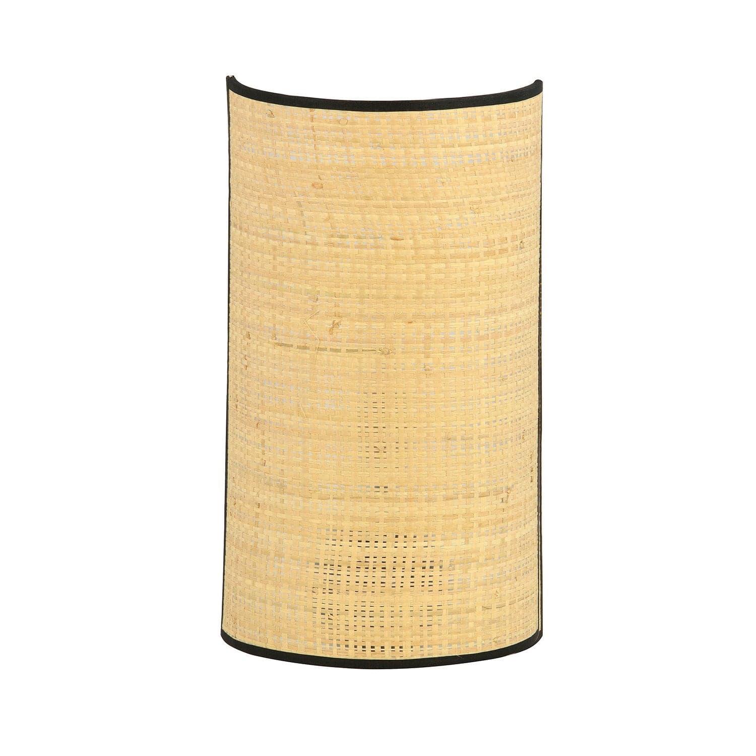 Applique Nordica 1 Luce Aston In Acciaio Nero E Rattan in Applique LuceArt - Montecorvino Pugliano, commercioVirtuoso.it