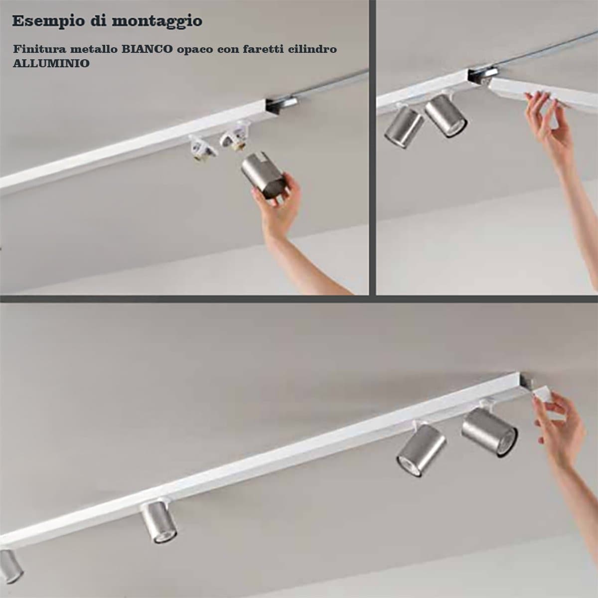 Binario faretti Perenz SNODO 8292N 8290N 8294N GU10 LED sistema modulare angolare esterno spot orientabili in Faretti da soffitto Lampadari Bartalini - Colle di Val d’Elsa, commercioVirtuoso.it