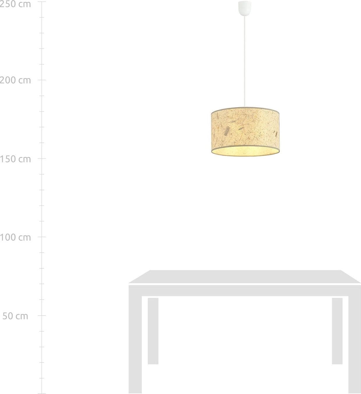 Sospensione Minimal 1 Luce Aston In Acciaio Bianco E Beige Effetto Sughero in Lampade a sospensione LuceArt - Montecorvino Pugliano, commercioVirtuoso.it