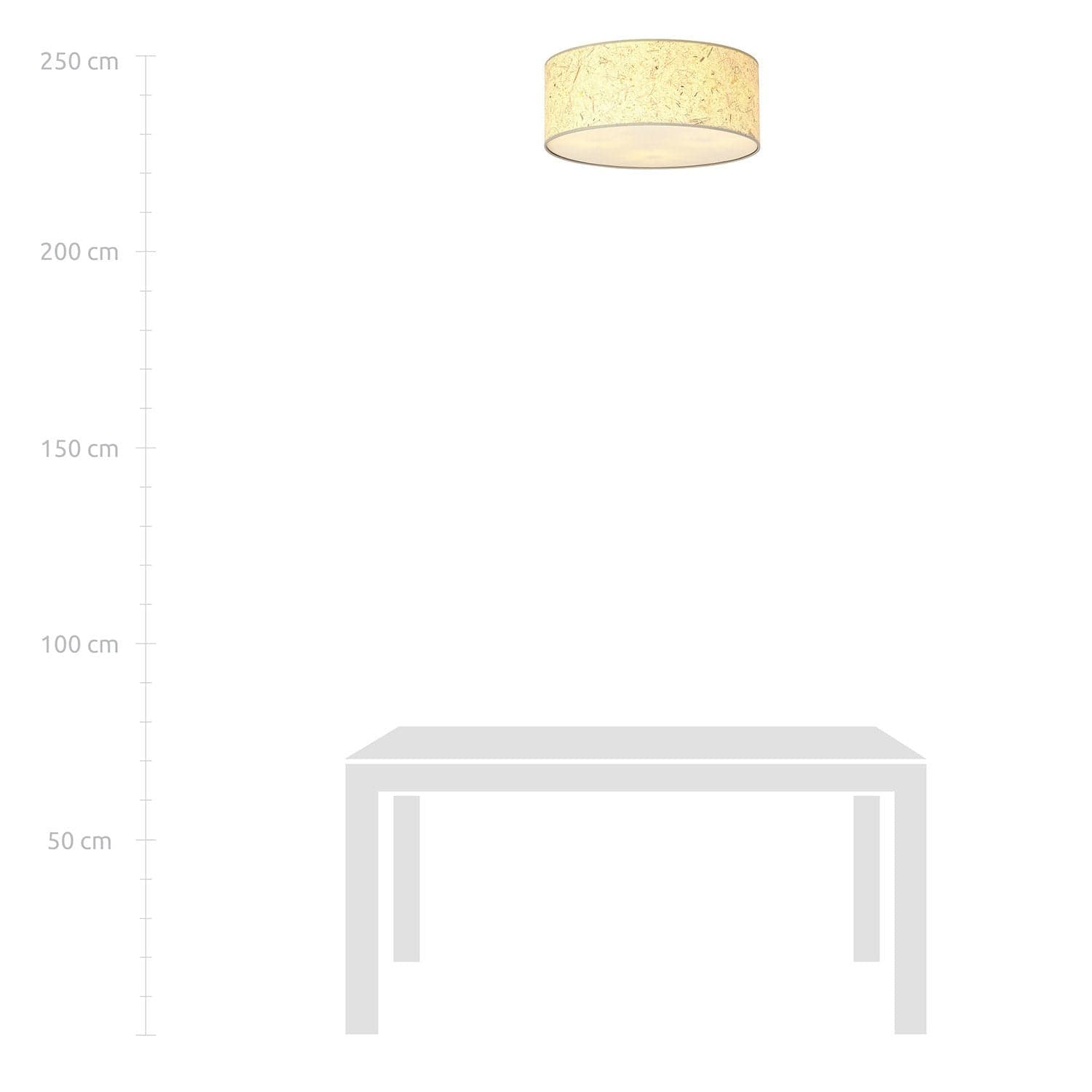 Plafoniera Minimal 3 Luci Aston In Acciaio Bianco E Beige Effetto Sughero in Plafoniere LuceArt - Montecorvino Pugliano, commercioVirtuoso.it