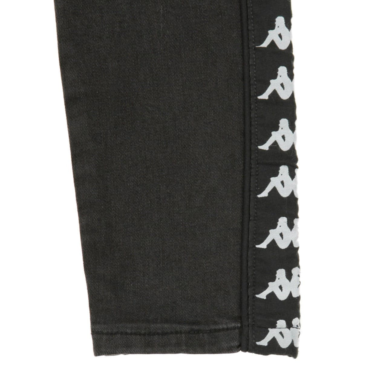 KAPPA Jeans Donna Banda Bissa Dark Grey/black da donna in Leggings Drestige - Casamassima, commercioVirtuoso.it