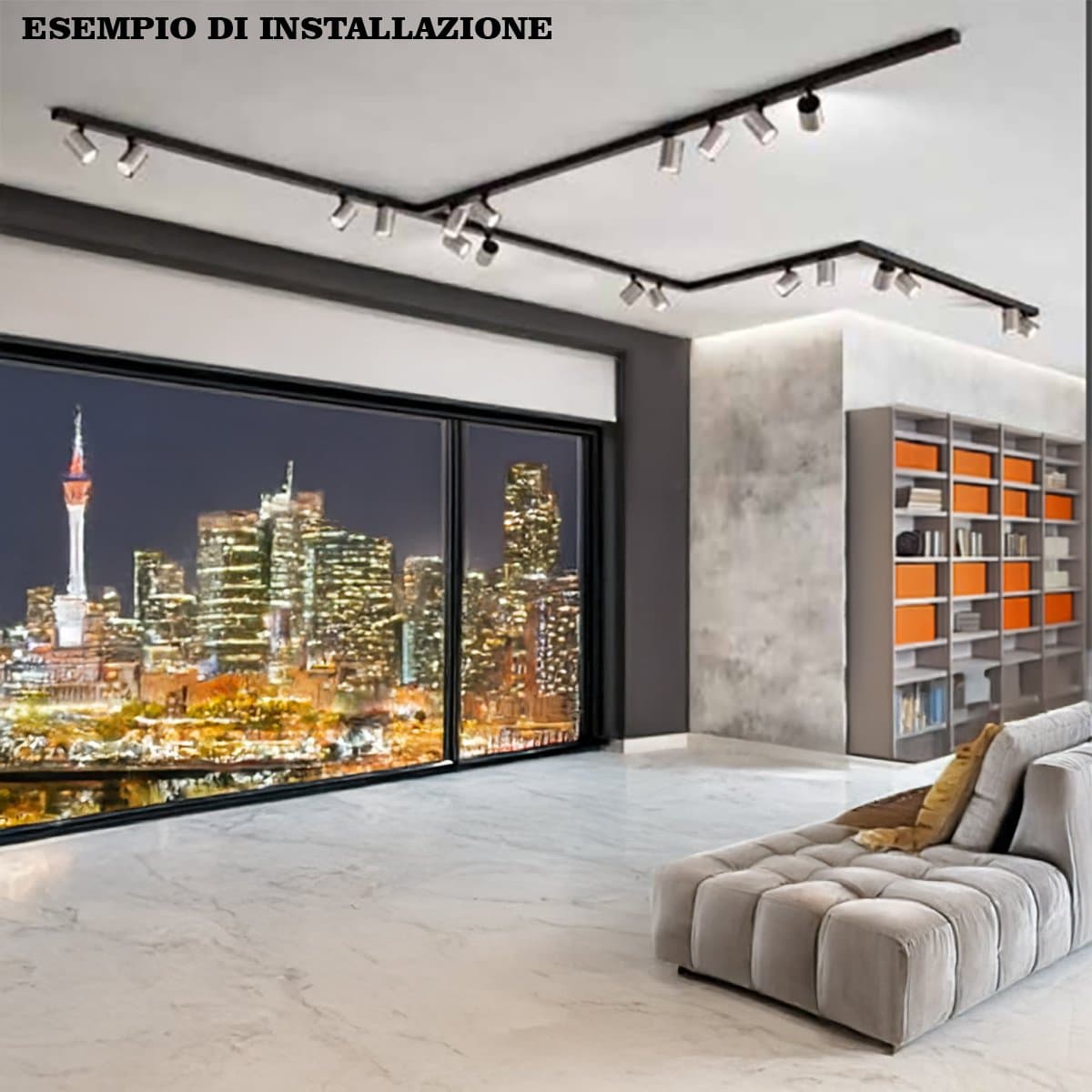 Binario faretti Perenz SNODO 8292N 8290N 8294 GU10 LED sistema modulare angolare interno spot quadrato orientabili in Faretti da soffitto Lampadari Bartalini - Colle di Val d’Elsa, commercioVirtuoso.it