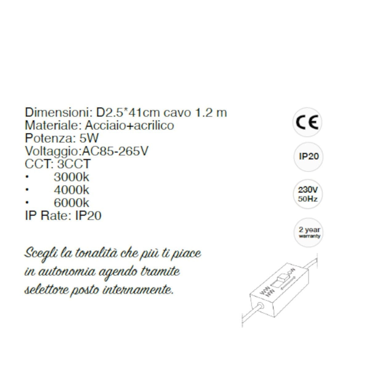 Sospensione moderna Lampadari Bartalini OOBMAB LED metallo acrilico in Lampadari Lampadari Bartalini - Colle di Val d’Elsa, commercioVirtuoso.it
