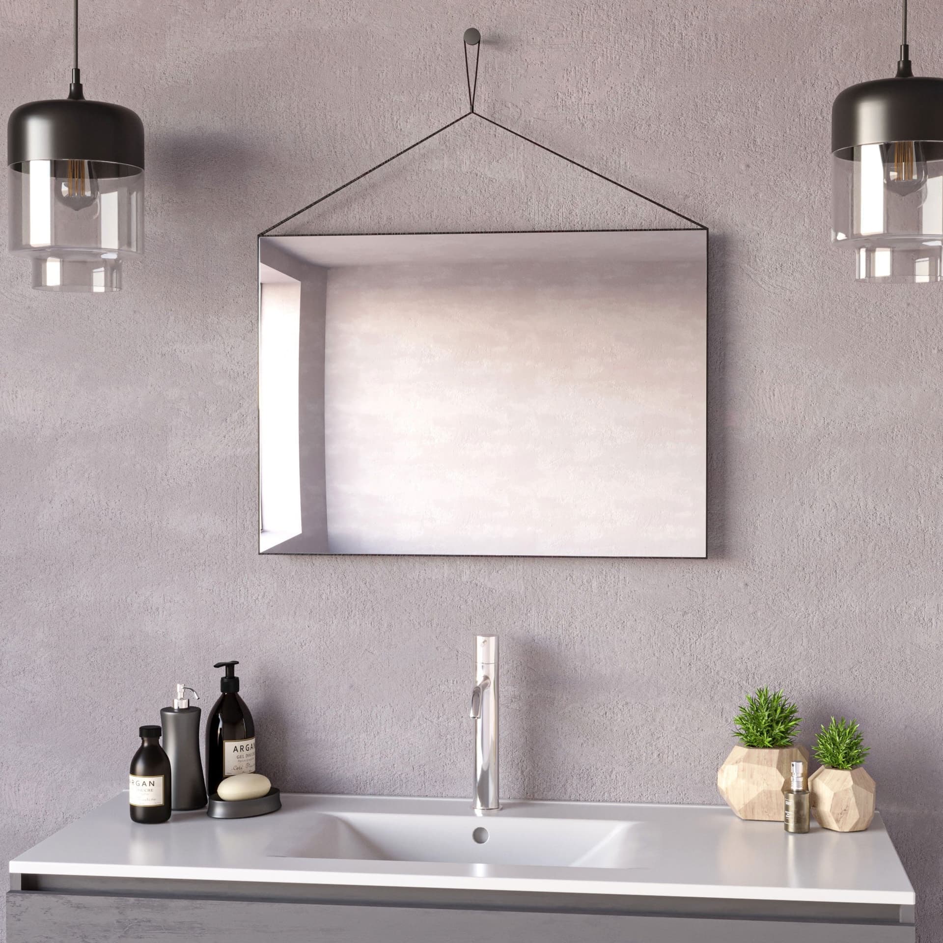 Specchio 70x50cm rettangolare reversibile BOSS in Specchi da parete Mondialshop - Parabiago, commercioVirtuoso.it