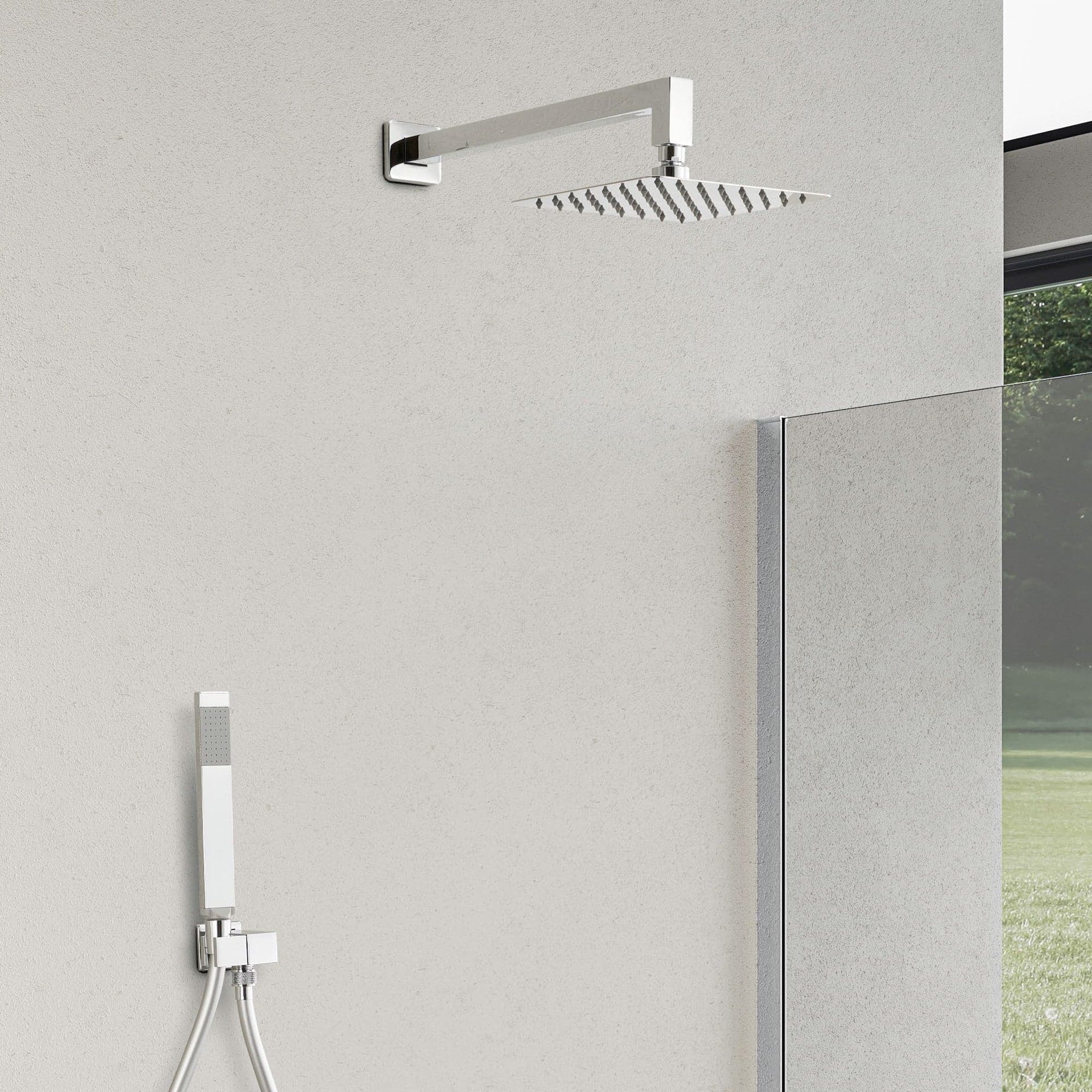 Set doccia braccio soffione e doccetta in ottone cromato in Rubinetti per vasca Mondialshop - Parabiago, commercioVirtuoso.it