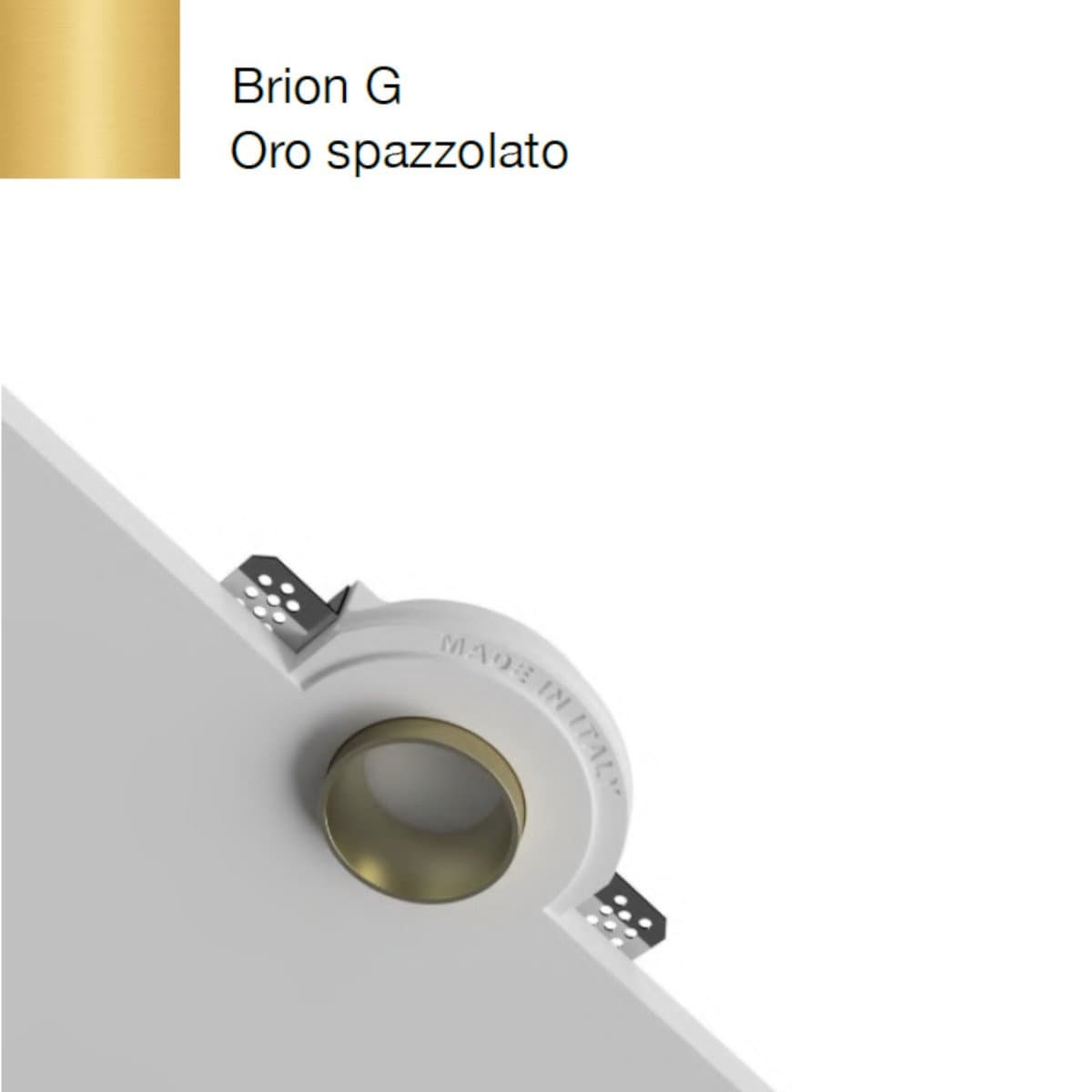 Faretto incasso Lampadari Bartalini NOIRB GU10 LED gesso metallo in Faretti da soffitto Lampadari Bartalini - Colle di Val d’Elsa, commercioVirtuoso.it