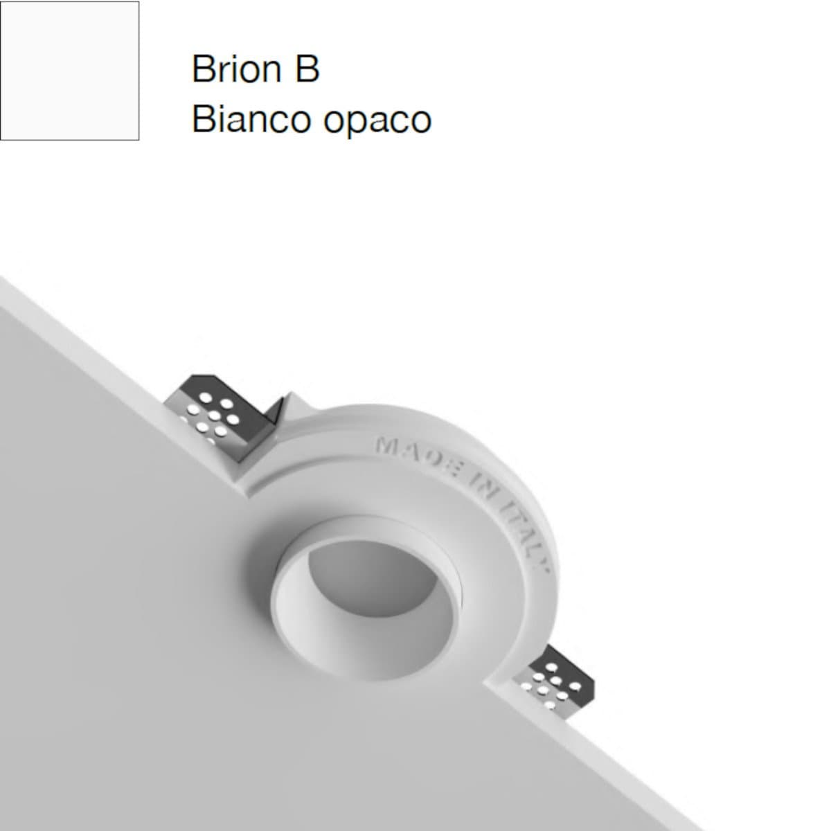 Faretto incasso Lampadari Bartalini NOIRB GU10 LED gesso metallo in Faretti da soffitto Lampadari Bartalini - Colle di Val d’Elsa, commercioVirtuoso.it