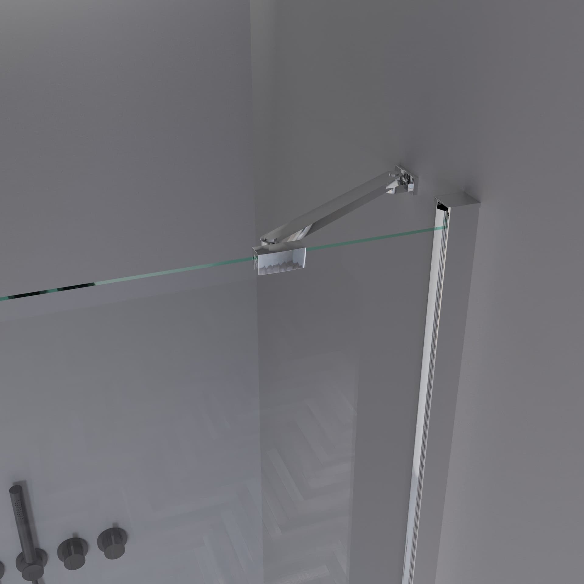 Porta doccia a soffietto senza profili in cristallo 6mm H195 REA in Porte doccia Mondialshop - Parabiago, commercioVirtuoso.it
