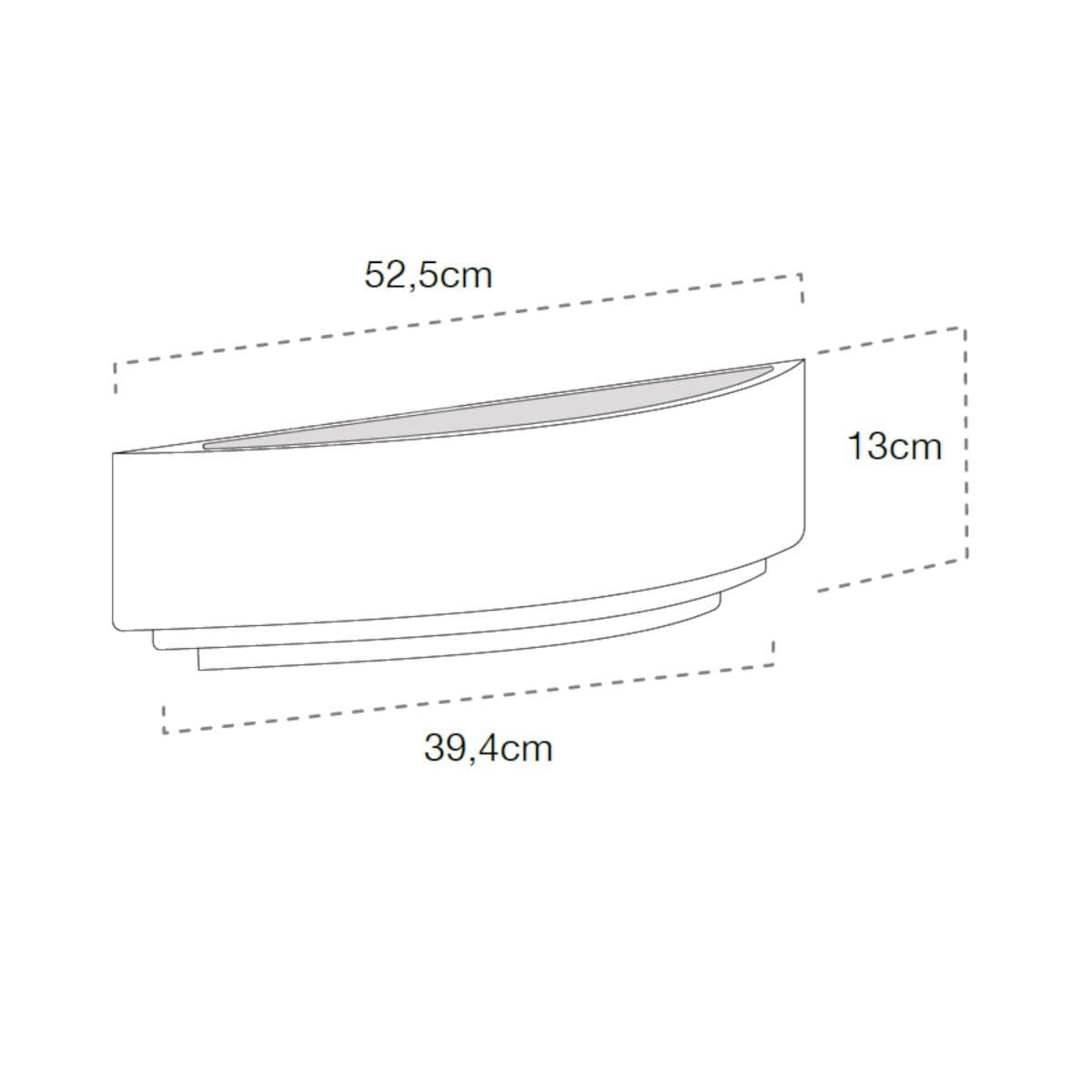 Applique gesso Lampadari Bartalini WOBNIAR 105 E27 LED verniciabile monoemissione in Applique Lampadari Bartalini - Colle di Val d’Elsa, commercioVirtuoso.it
