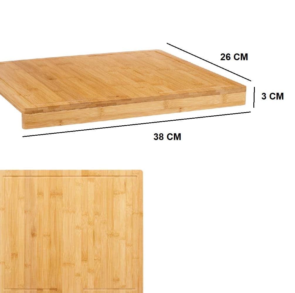 Asse per Impastare Legno di Bambù 38x26 H3cm Preparazione Dolci Pizza Pasta in Taglieri grandi Danyx - Casoria, commercioVirtuoso.it