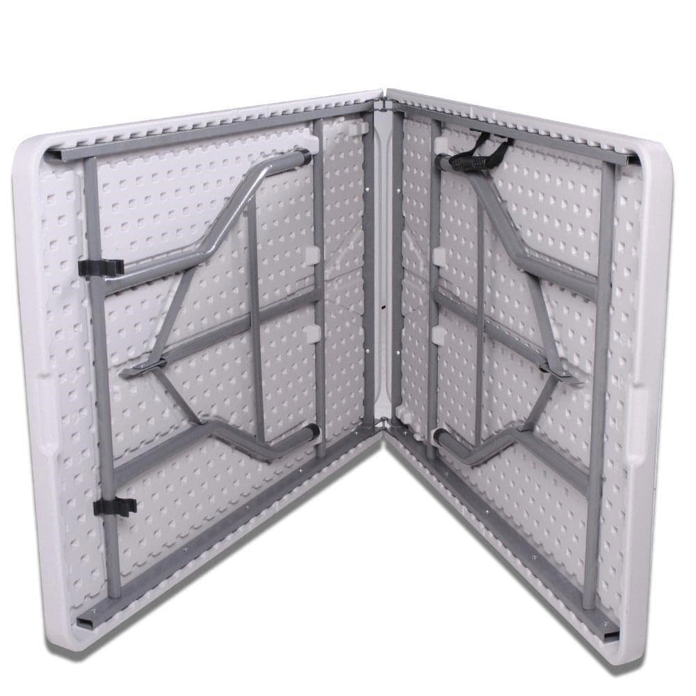 Tavolo Pieghevole in Resina HDPE 244x76 H74cm Richiudibile Salvaspazio Bianco in Tavoli da picnic Danyx - Casoria, commercioVirtuoso.it