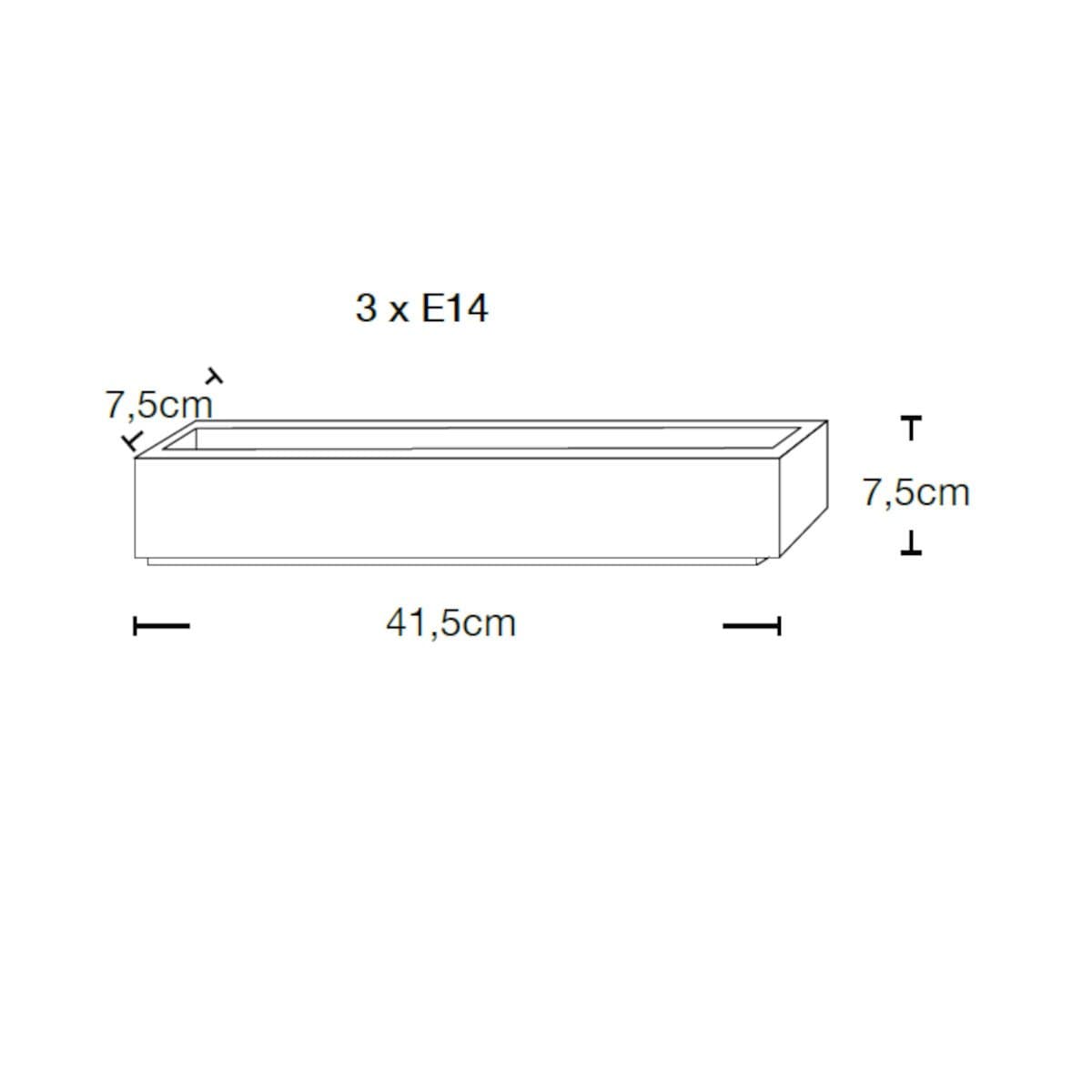 Applique gesso Lampadari Bartalini INOZNAM 529 E14 LED verniciabile biemissione in Applique Lampadari Bartalini - Colle di Val d’Elsa, commercioVirtuoso.it