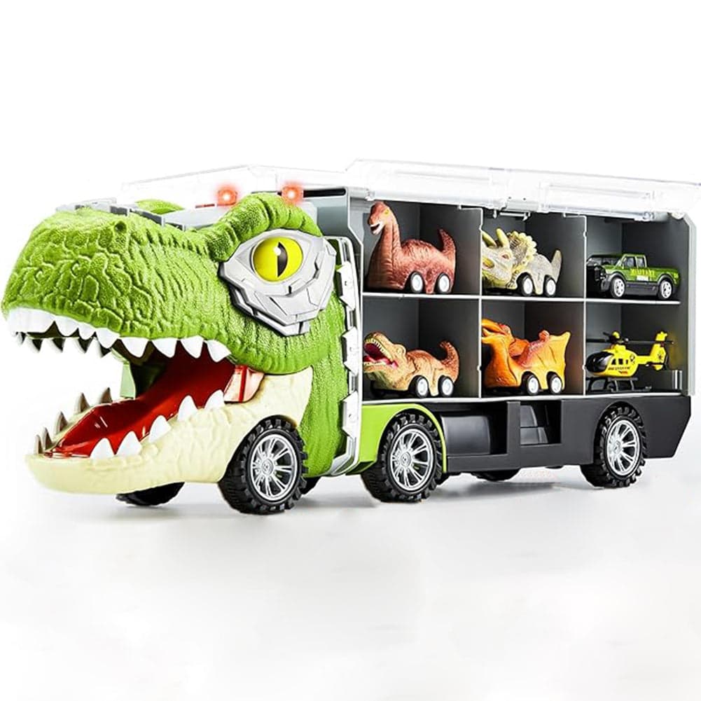 Camion Dinosauro 6 in 1 Giocattolo per Bambini Gioco Idea Regalo con Auto