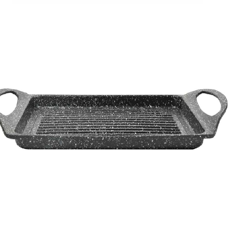 Bistecchiera in Alluminio Pressofuso 35x22cm Antiaderente Induzione Griglia Barbecue in Padelle grill Danyx - Casoria, commercioVirtuoso.it