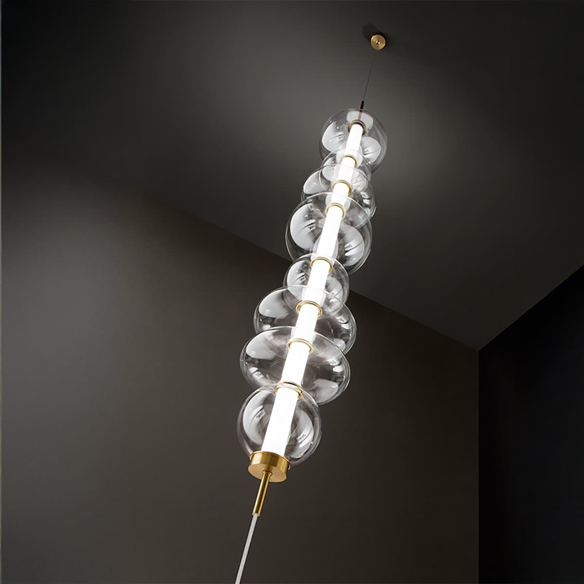 Piantana terra soffitto led dimmerabile Perenz BUBBLES 8165 TR LC 3700LM 3000K altezza regolabile contrappeso in Lampade da terra Lampadari Bartalini - Colle di Val d’Elsa, commercioVirtuoso.it