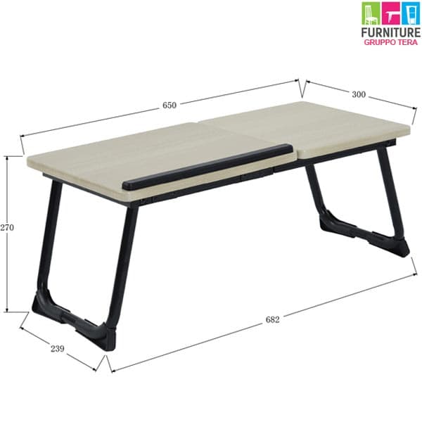 Tavolino Pieghevole Vassoio da Letto e Divano Porta PC con regolazione 65x30cm in Vassoi per la colazione e da letto Danyx - Casoria, commercioVirtuoso.it