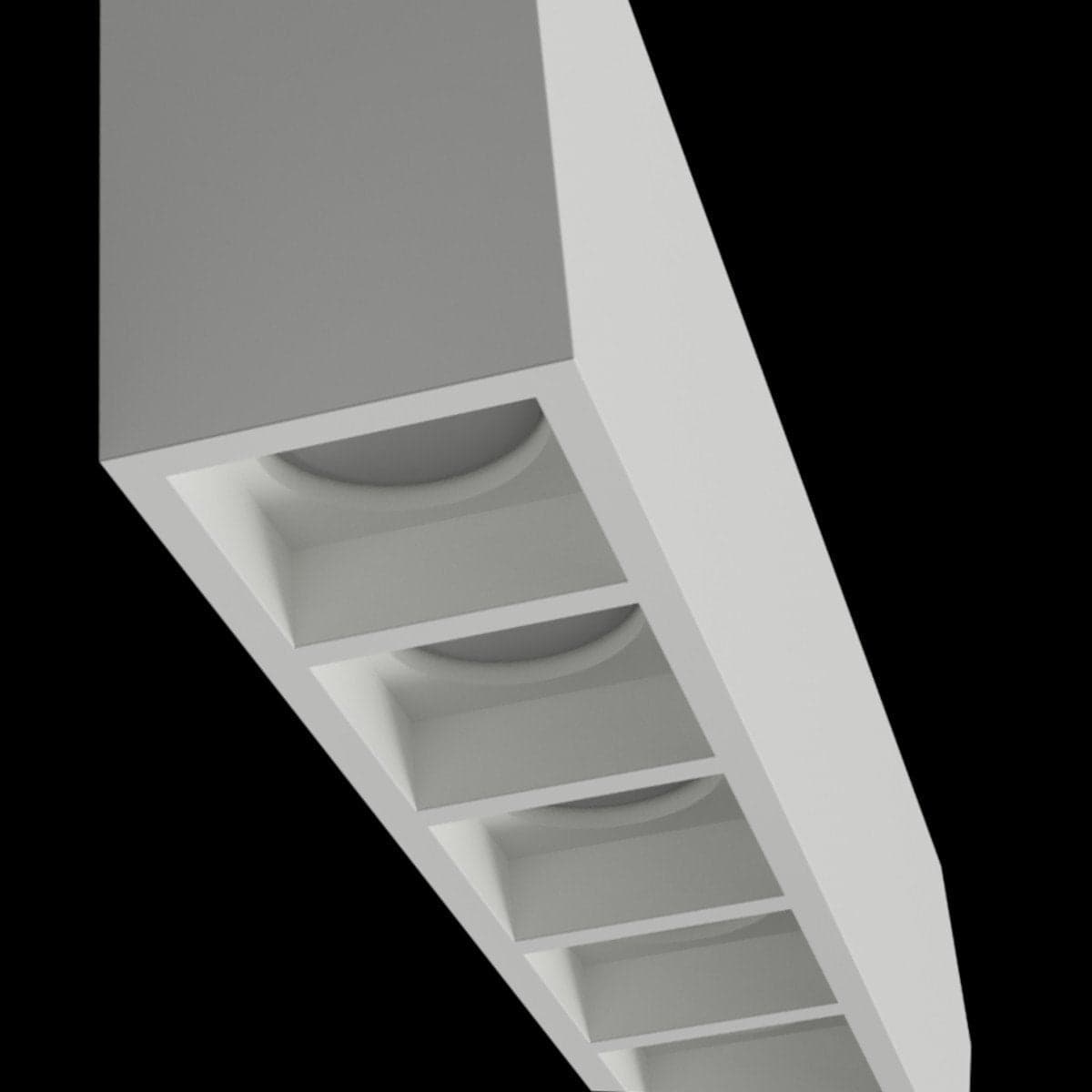 Plafoniera gesso Lampadari Bartalini AENIL T8 GU10 LED verniciabile moderno in Plafoniere Lampadari Bartalini - Colle di Val d’Elsa, commercioVirtuoso.it