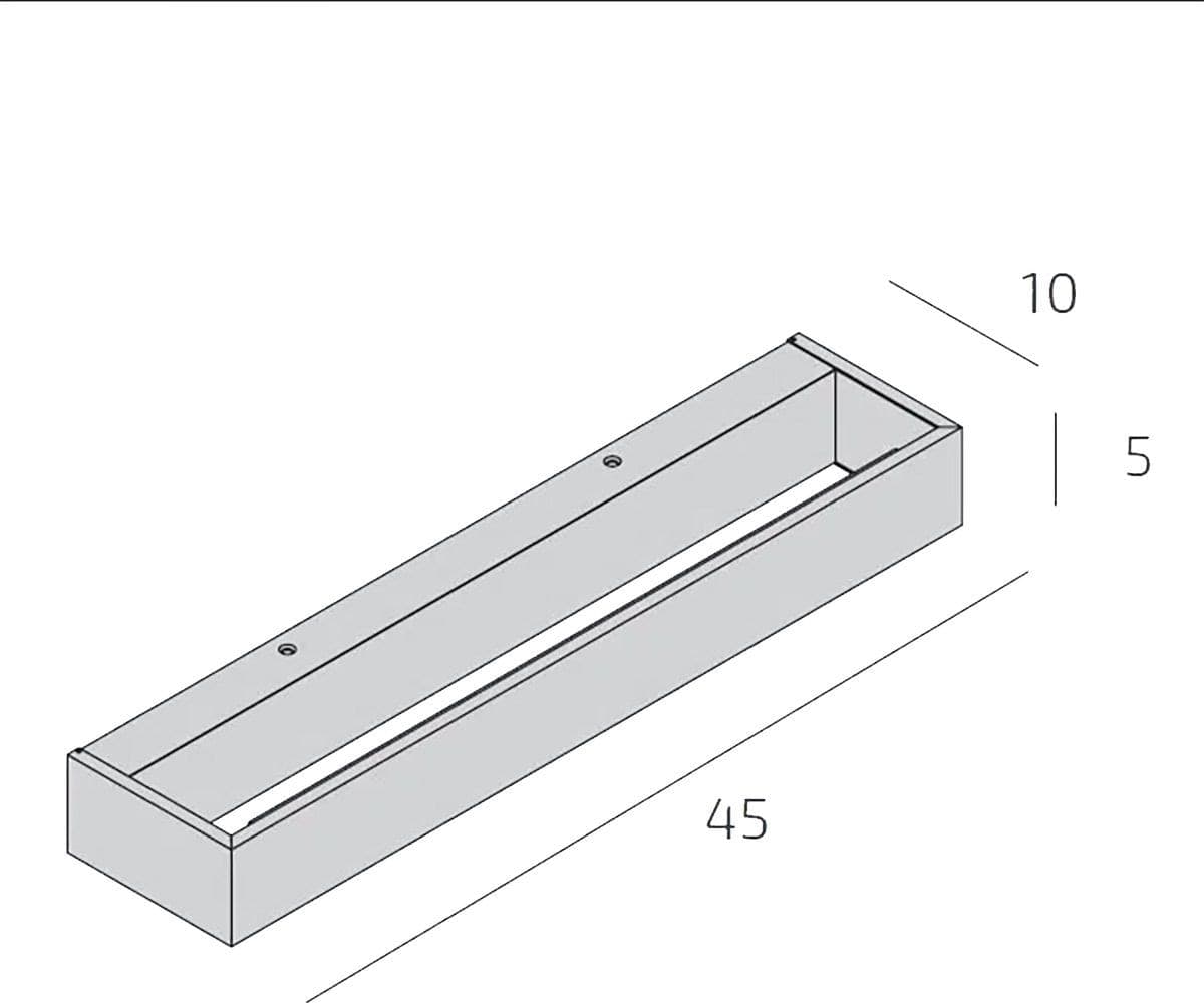 Applique classica Top Light BIOS 1213 45 LED SWITCH 1980LM alluminio illuminazione modulo integrato in Applique Lampadari Bartalini - Colle di Val d’Elsa, commercioVirtuoso.it
