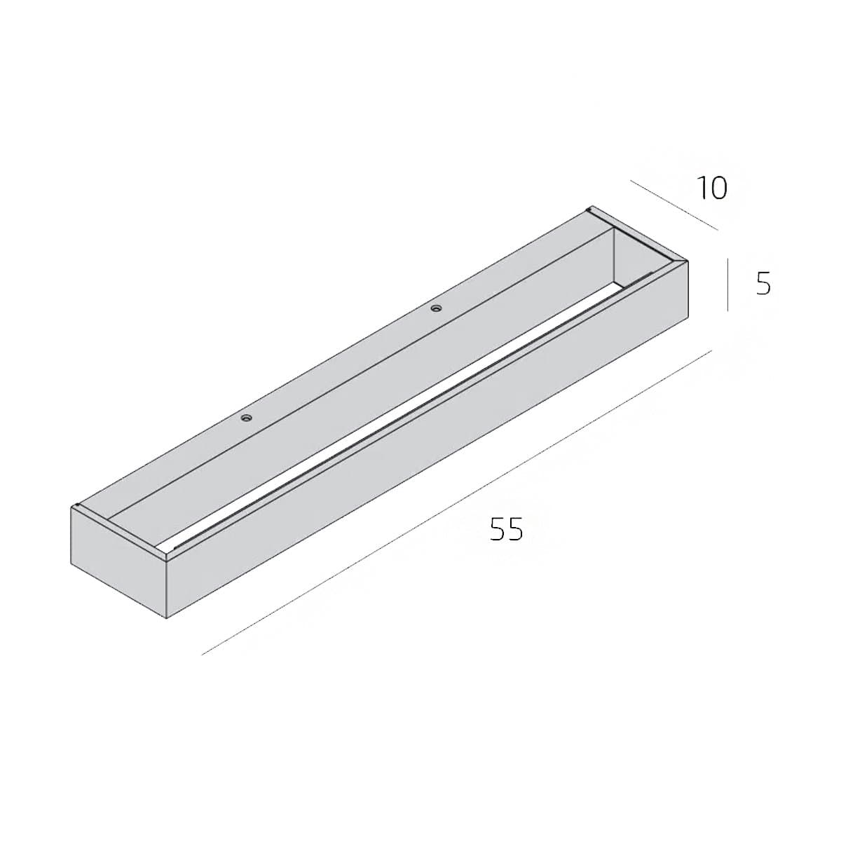 Applique classica Top Light BIOS 1213 55 LED SWITCH 2640LM alluminio illuminazione modulo integrato in Applique Lampadari Bartalini - Colle di Val d’Elsa, commercioVirtuoso.it