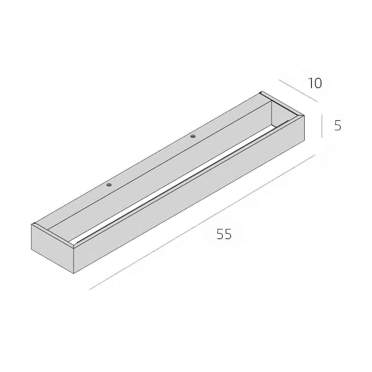 Applique moderno Top Light BIOS 1213 55 LED SWITCH 2640LM alluminio illuminazione modulo integrato in Applique Lampadari Bartalini - Colle di Val d’Elsa, commercioVirtuoso.it