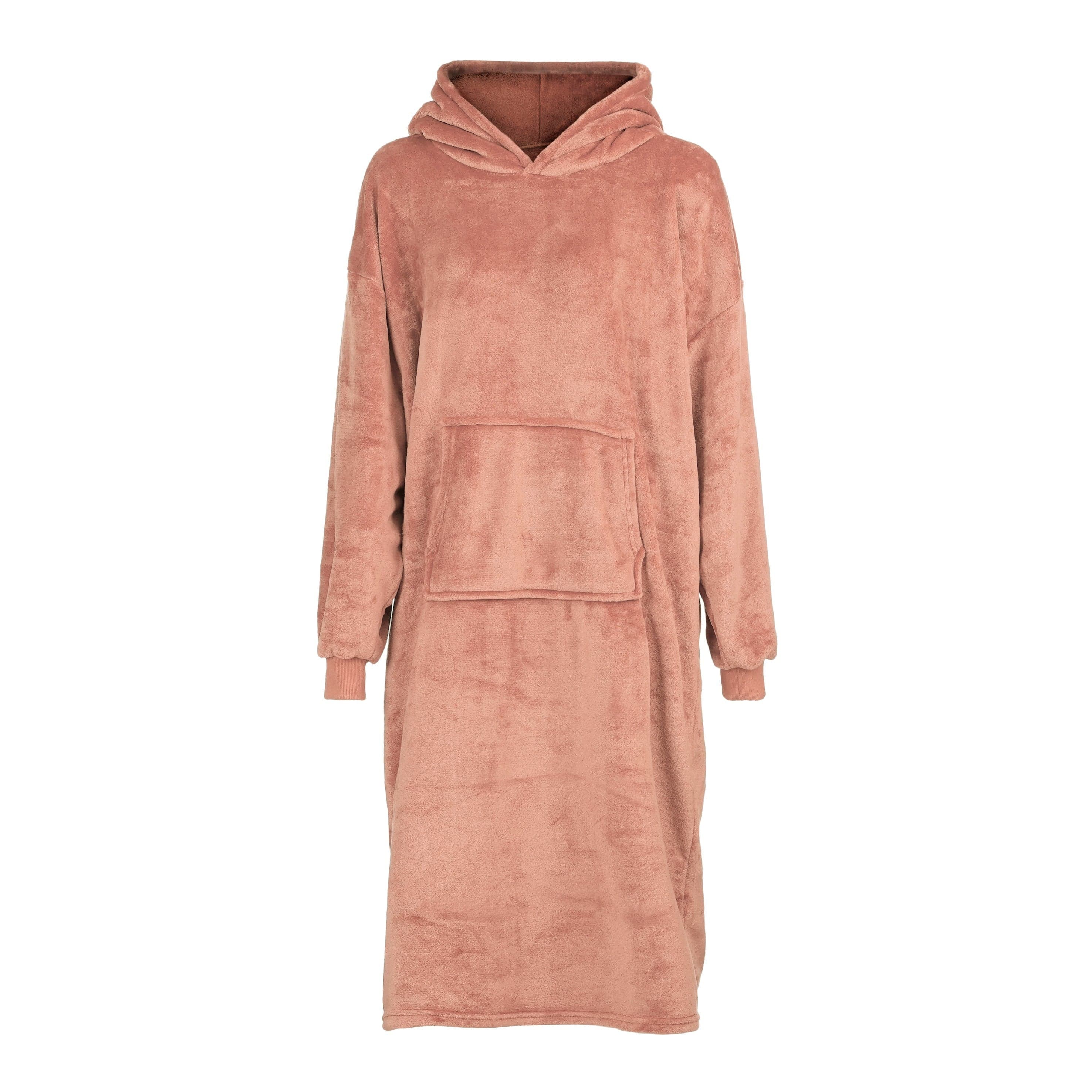 Felpa "Poncho" con cappuccio realizzata in morbido pile per l'inverno - 5