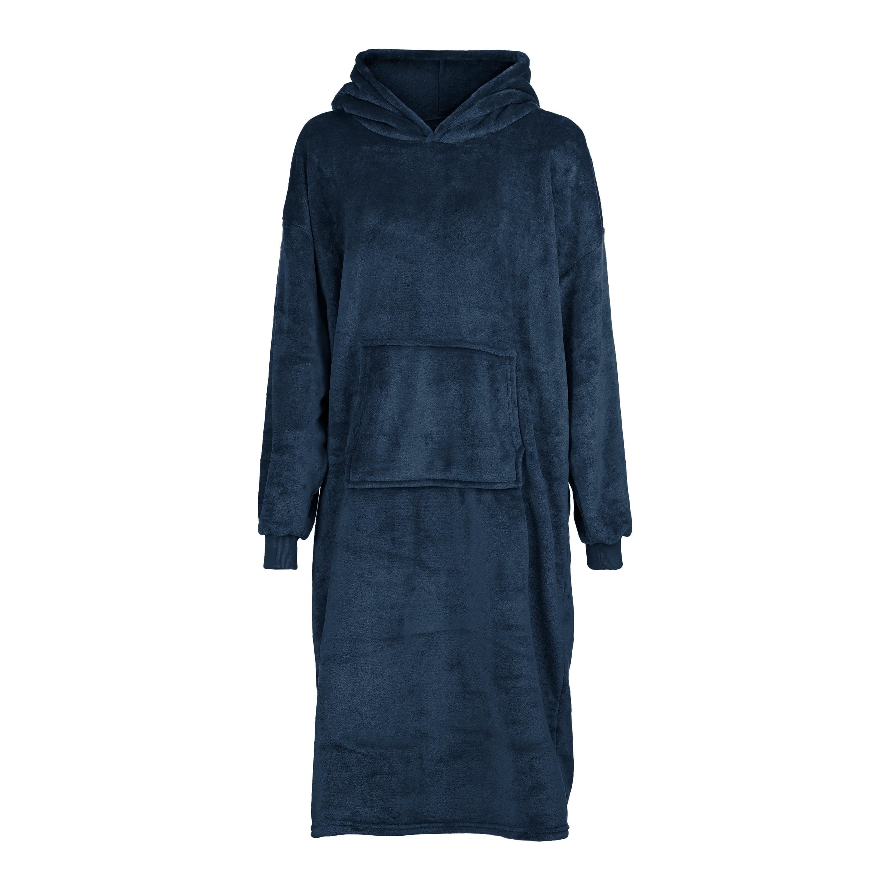 Felpa "Poncho" con cappuccio realizzata in morbido pile per l'inverno - 6
