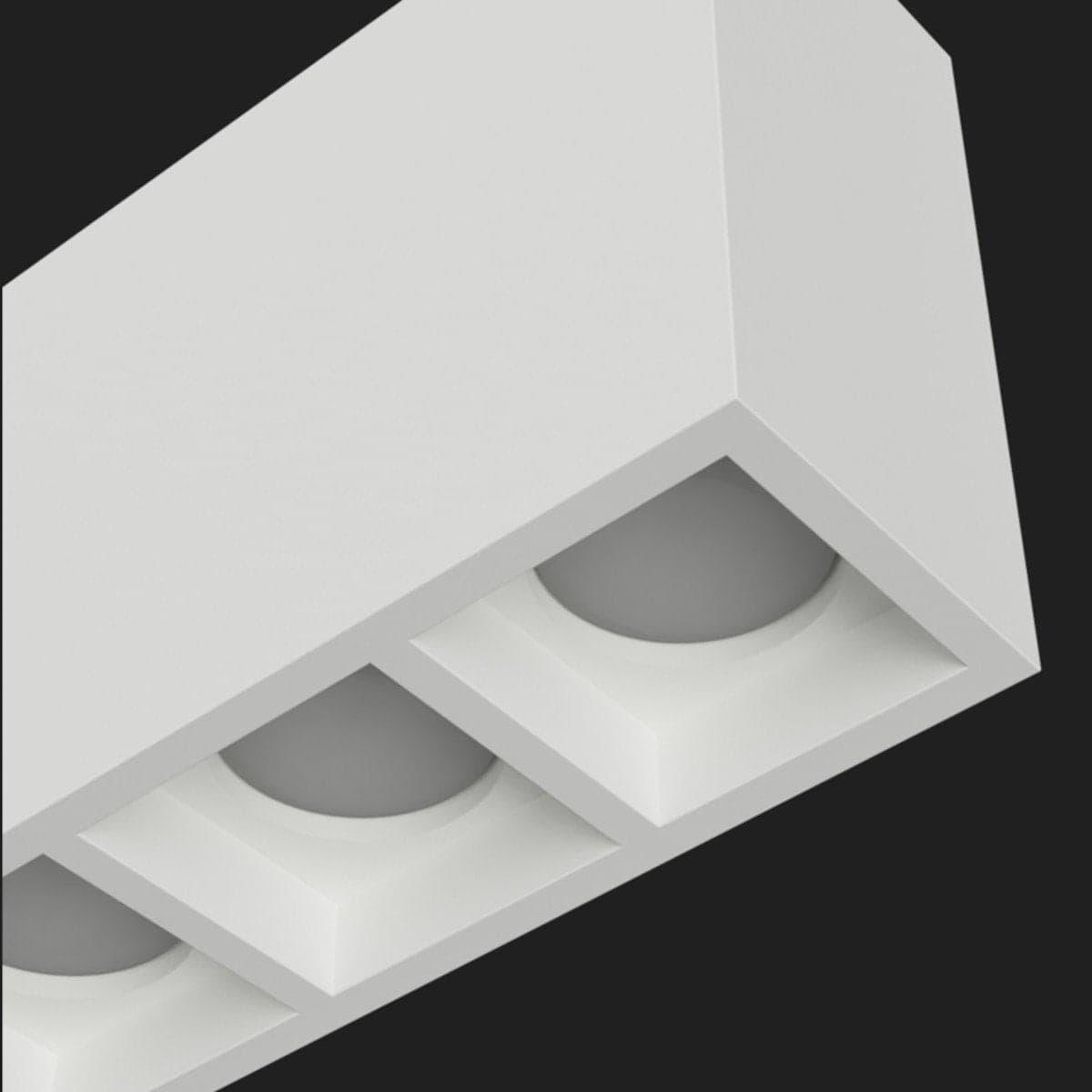 Plafoniera gesso Lampadari Bartalini AENIL T4 GU10 LED verniciabile moderno in Plafoniere Lampadari Bartalini - Colle di Val d’Elsa, commercioVirtuoso.it