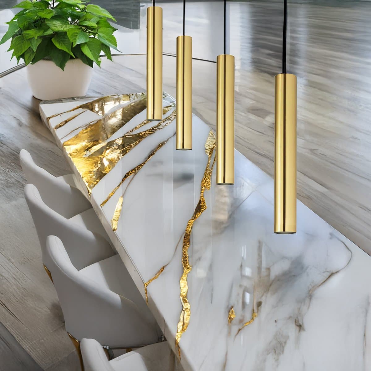 Lampadario classico Ideal Lux LOOK SP1 D06 259239 GU10 LED metallo cilindro ottone in Lampadari Lampadari Bartalini - Colle di Val d’Elsa, commercioVirtuoso.it