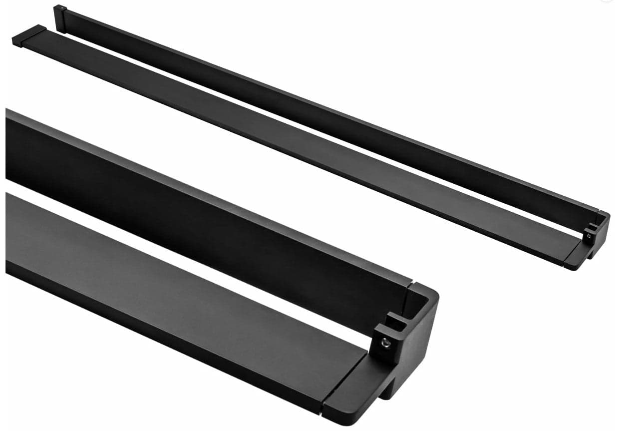 Mensola universale per parete walk nera sino a 140cm in Mensole da muro Mondialshop - Parabiago, commercioVirtuoso.it