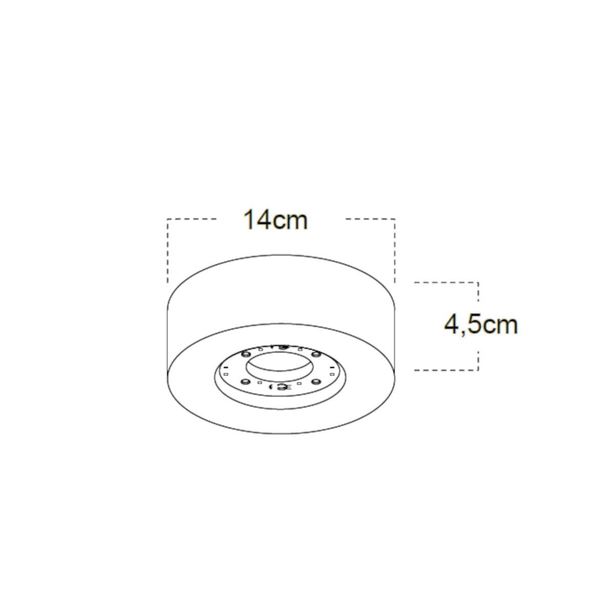 Plafoniera gesso Lampadari Bartalini SGGE 1 GX53 LED IP54 verniciabile moderno in Plafoniere Lampadari Bartalini - Colle di Val d’Elsa, commercioVirtuoso.it