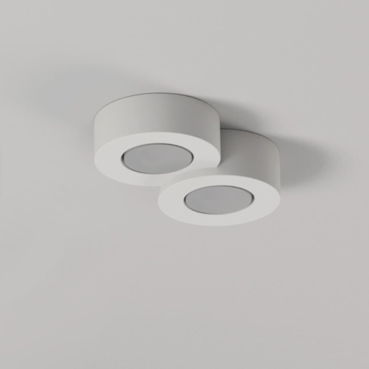 Plafoniera gesso Lampadari Bartalini SGGE 2 GX53 LED IP54 verniciabile moderno in Plafoniere Lampadari Bartalini - Colle di Val d’Elsa, commercioVirtuoso.it