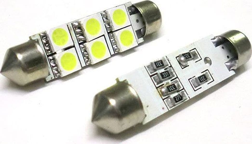 Lampada Led Siluro T11 C5W 46mm 6 Smd 5050 Bianco Ghiaccio 12V Luci Targa in Lampadine tettuccio Scontolo.net - Potenza, commercioVirtuoso.it