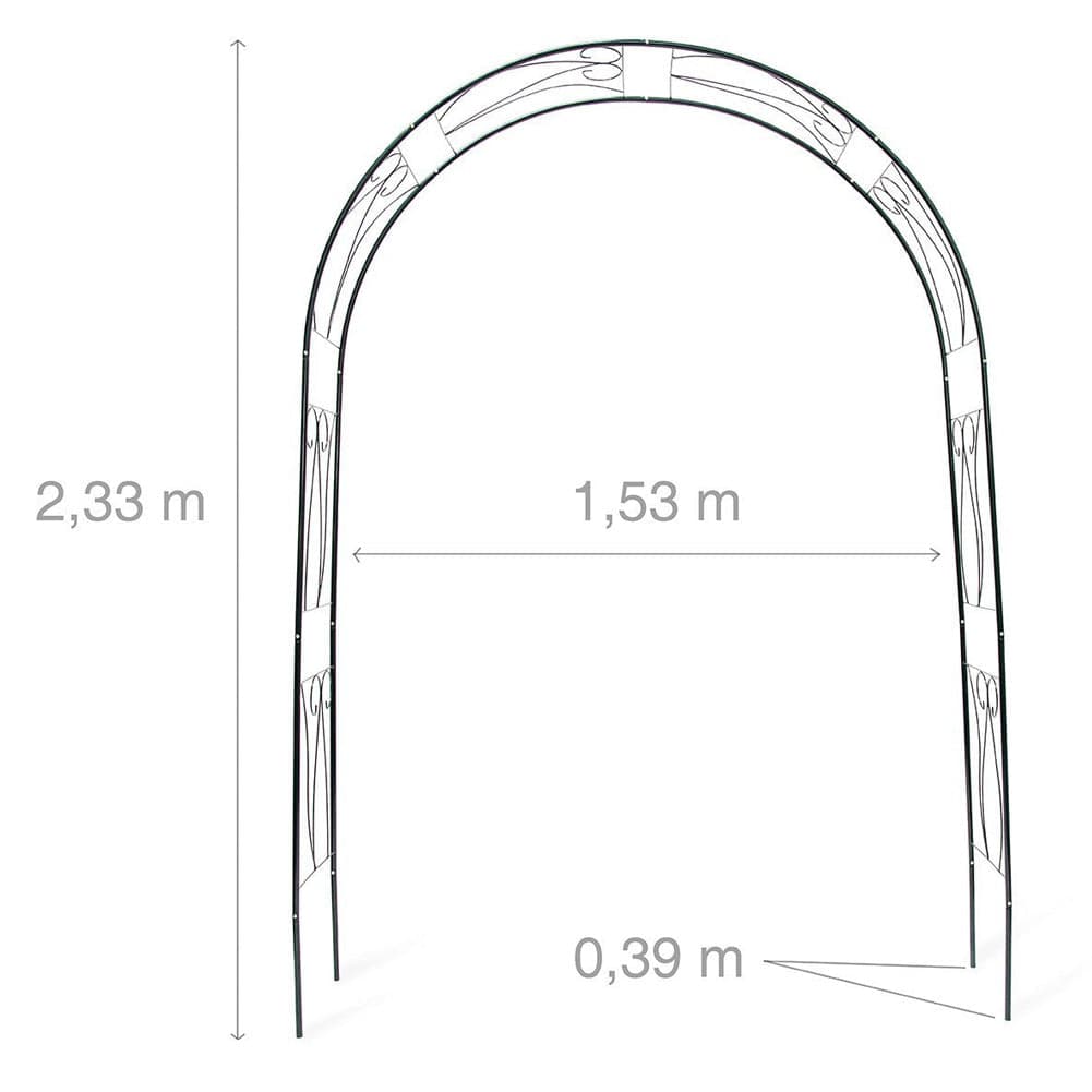 Arco in Ferro da Giardino per Piante Rampicanti Decorazione Terrazzo 153x233 cm in Pergolati Danyx - Casoria, commercioVirtuoso.it