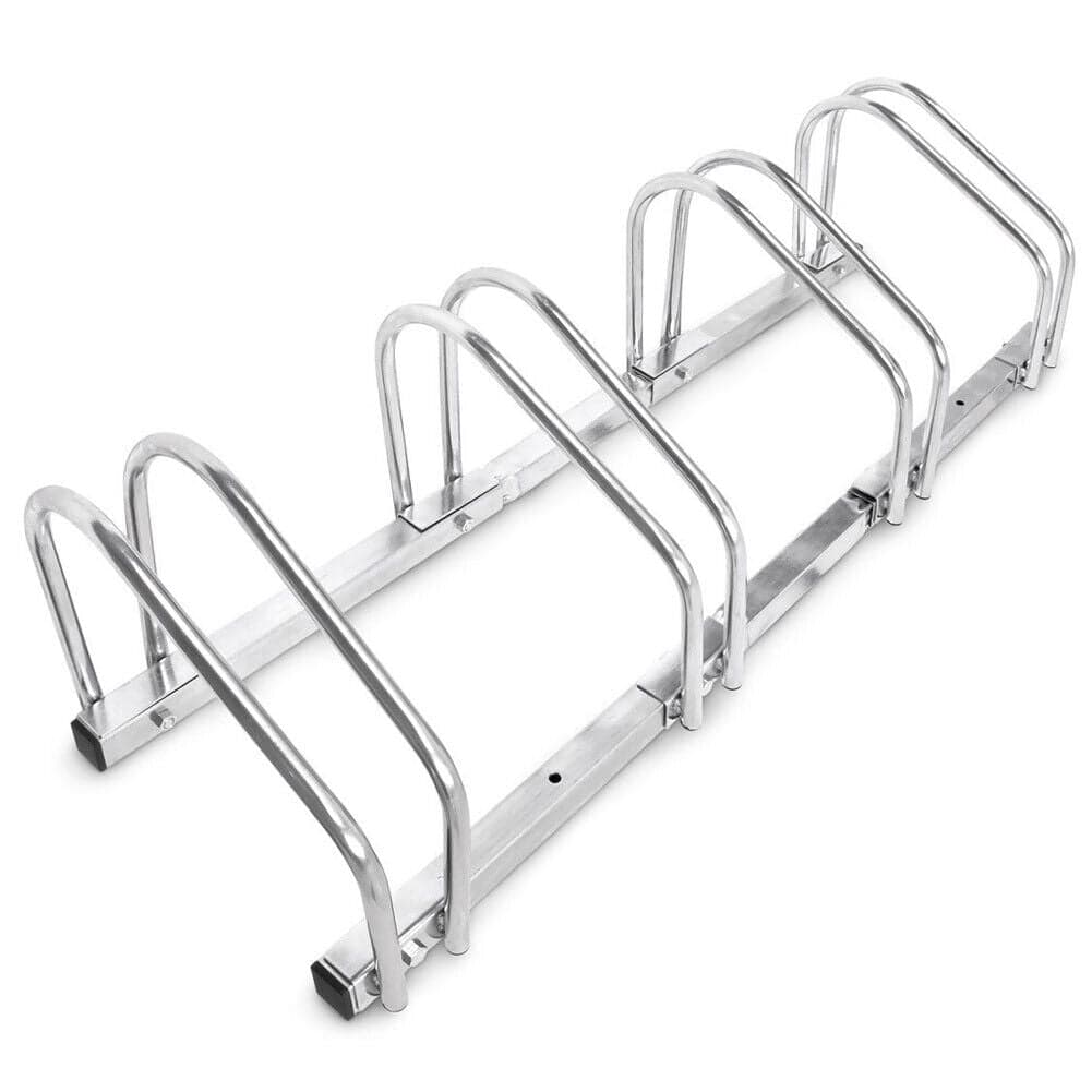 Rastrelliera Parcheggio Bici 4 Posti in Acciaio 33x27x100 cm Silver in Rastrelliere per bici e supporti Danyx - Casoria, commercioVirtuoso.it