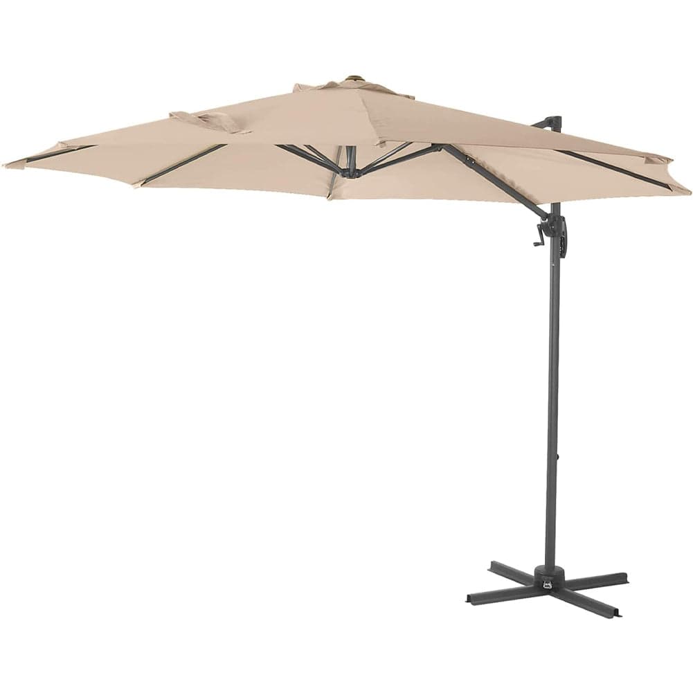Ombrellone Alluminio Palo Decentrato da Giardino 3MT 8 stecche Beige Manovella in Ombrelloni Danyx - Casoria, commercioVirtuoso.it