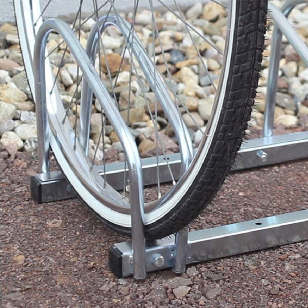 Rastrelliera Parcheggio Bici 4 Posti in Acciaio 33x27x100 cm Silver in Rastrelliere per bici e supporti Danyx - Casoria, commercioVirtuoso.it