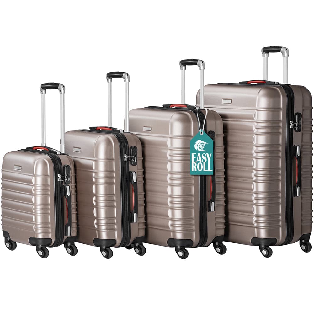 Set 4 Valigie Rigide Ruote Easy roll, Bagaglio mano e viaggio, Trolley Resistente in Bagaglio a mano Danyx - Casoria, commercioVirtuoso.it