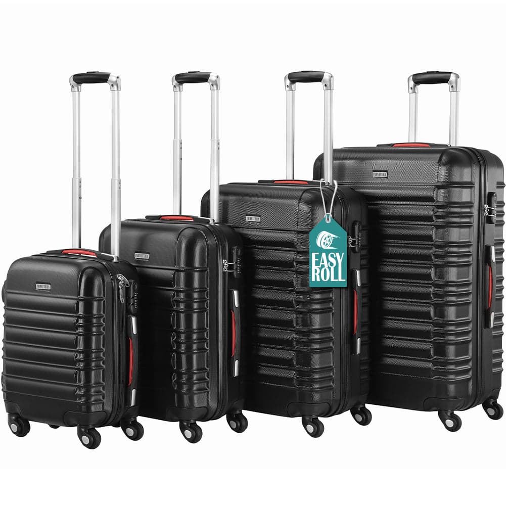 Set 4 Valigie Rigide Ruote Easy roll, Bagaglio mano e viaggio, Trolley Resistente in Bagaglio a mano Danyx - Casoria, commercioVirtuoso.it