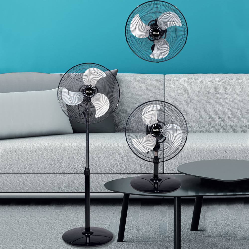 Ventilatore a Piantana 3in1 Oscillante con Base Tonda Altezza Regolabile 60W - 6