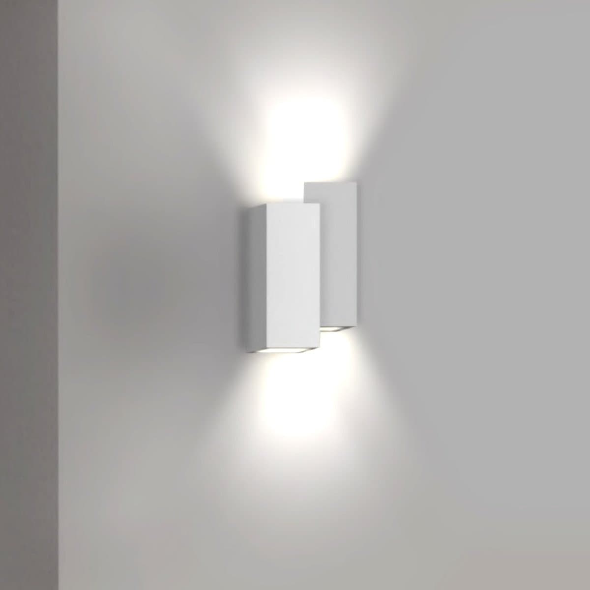 Applique gesso Lampadari Bartalini AISSAC 1200 GU10 LED biemissione verniciabile in Applique Lampadari Bartalini - Colle di Val d’Elsa, commercioVirtuoso.it