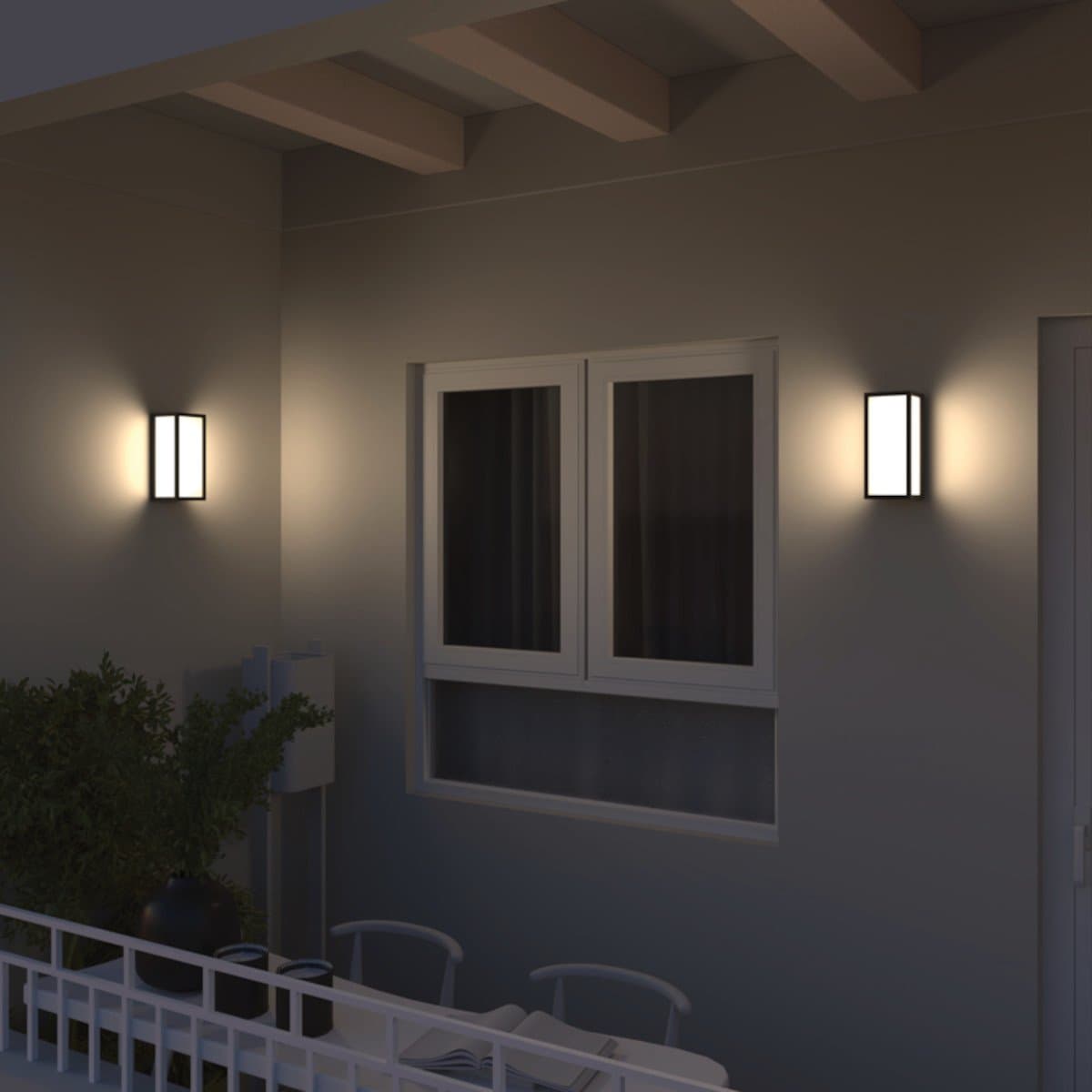 Applique moderno Lampadari Bartalini KCOLB ANT E27 LED IP65 alluminio in Applique Lampadari Bartalini - Colle di Val d’Elsa, commercioVirtuoso.it