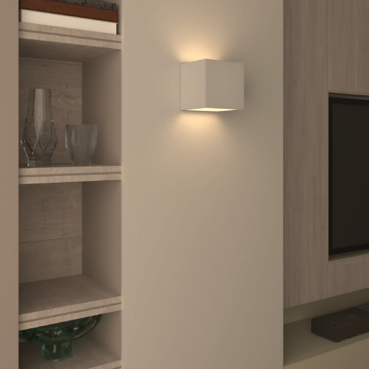 Applique gesso Lampadari Bartalini ULAFEC G9 LED verniciabile biemissione in Applique Lampadari Bartalini - Colle di Val d’Elsa, commercioVirtuoso.it
