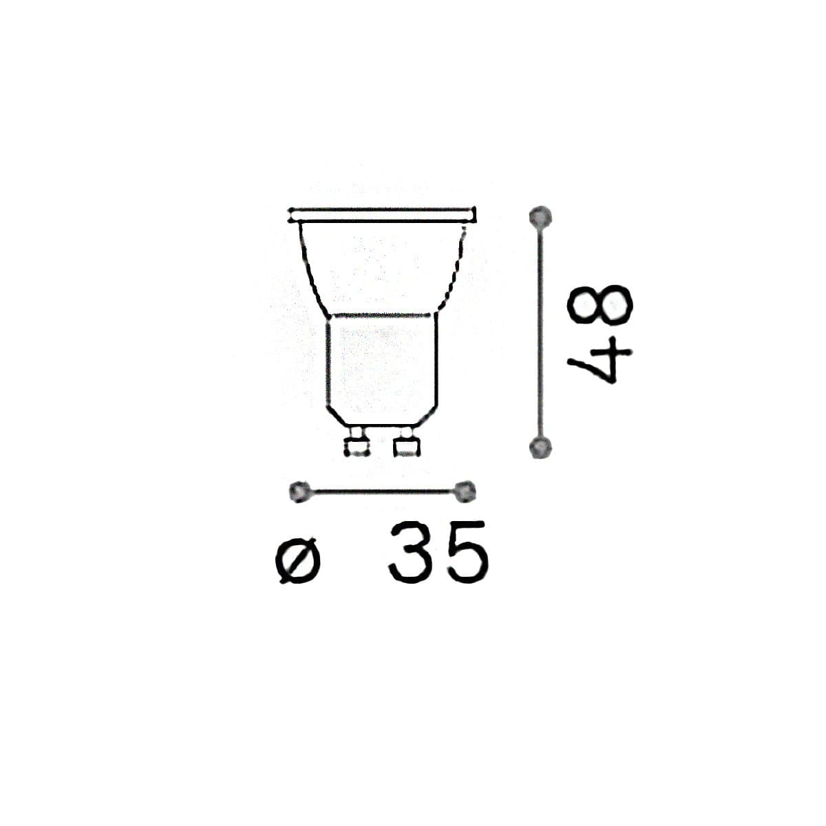 Confezione lampadina Ideal Lux 339771 GU10 4W LED 35mm luce calda IP20 in Lampadine a LED Lampadari Bartalini - Colle di Val d’Elsa, commercioVirtuoso.it