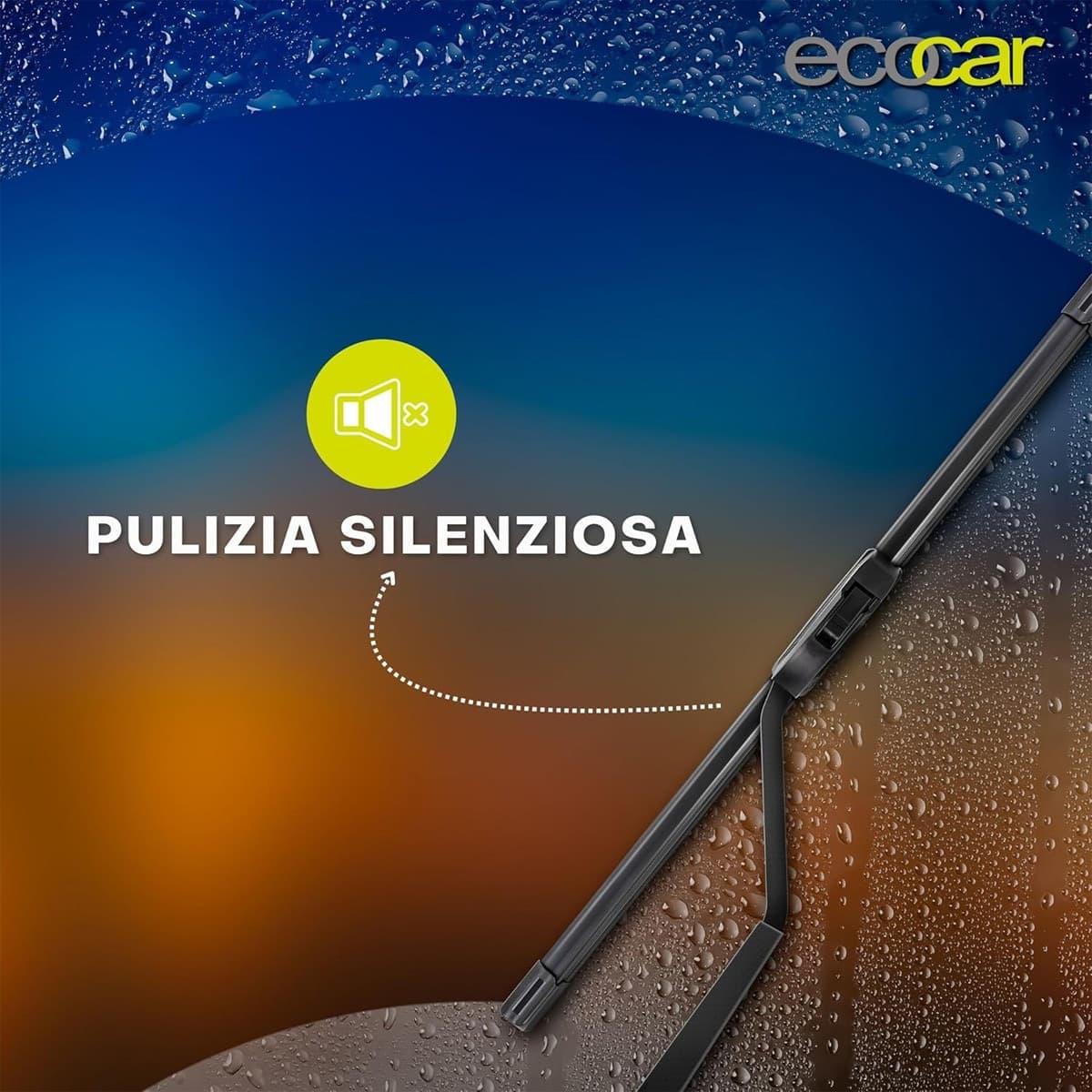 Ecocar - 1 Spazzola Tergicristallo Anteriore - con Lama in Gomma in Spazzole di ricambio Masterbrico - Longobardi, commercioVirtuoso.it