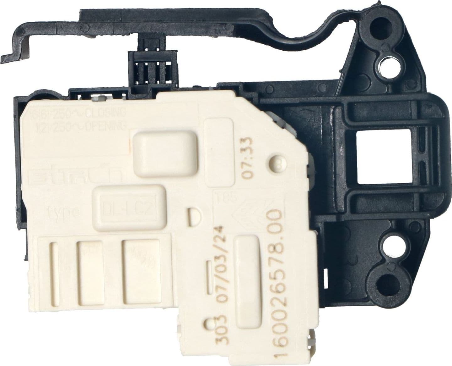 ELETTROSERRATURA BLOCCAPORTA LAVATRICE HOTPOINT ARISTON INDESIT C00307442 in prodotto EuroStore07 - Alatri, commercioVirtuoso.it