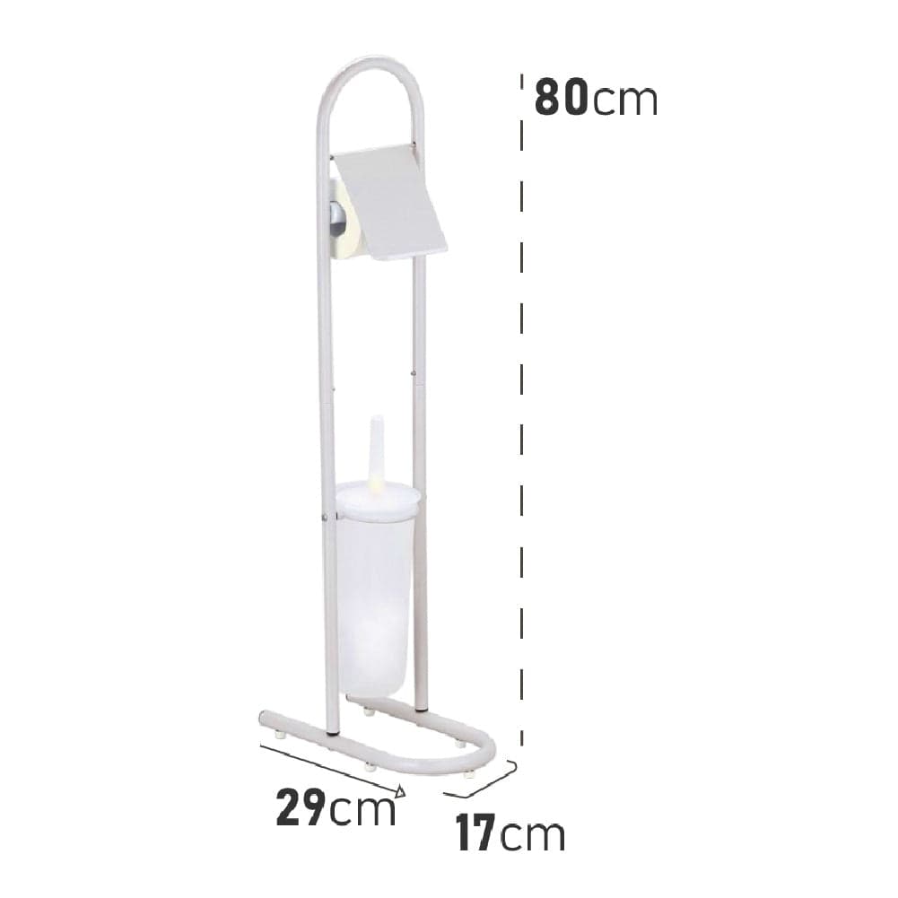 Piantane da Bagno Portarotolo Porta scopino Acciaio Smaltato Grigio Chiaro in Porta carta igienica Danyx - Casoria, commercioVirtuoso.it