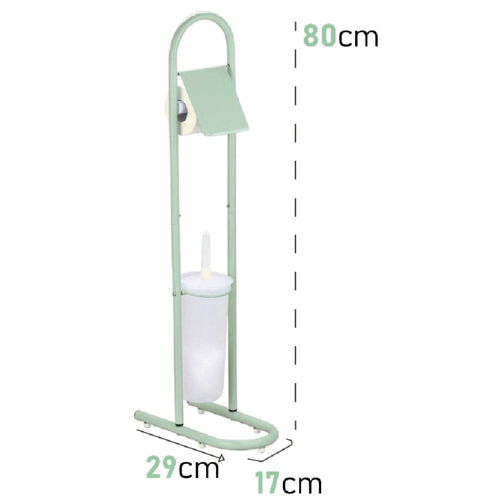 Piantane da Bagno Portarotolo Porta scopino Acciaio Smaltato Verde Chiaro in Scopini e porta scopini Danyx - Casoria, commercioVirtuoso.it
