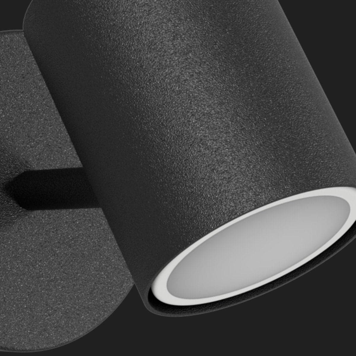 Applique moderno Lampadari Bartalini AMUC NERO GU10 LED orientabile metallo in Applique Lampadari Bartalini - Colle di Val d’Elsa, commercioVirtuoso.it